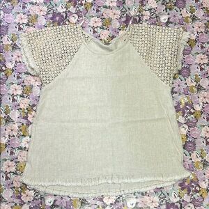 UMGEE Beige Short Sleeve Top